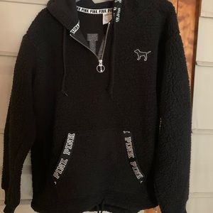 NWT Victoria’s Secret PINK Bling Sherpa Hoodie